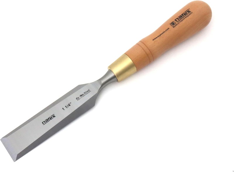 Imperial Bevel Edge Chisel - 1-1/4", Beech Handle with Brass Ferule